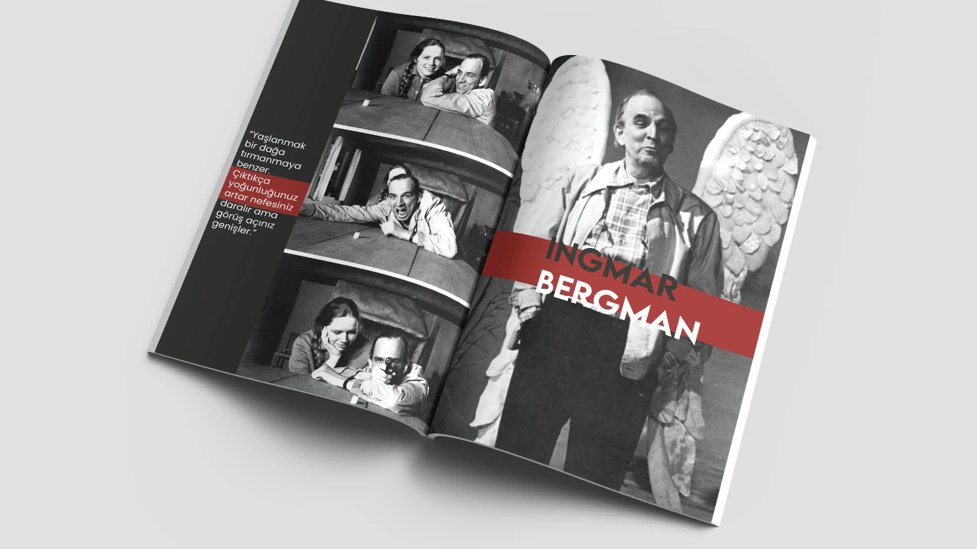 Cinemag dergi kapak ve iç sayfa tasarımı