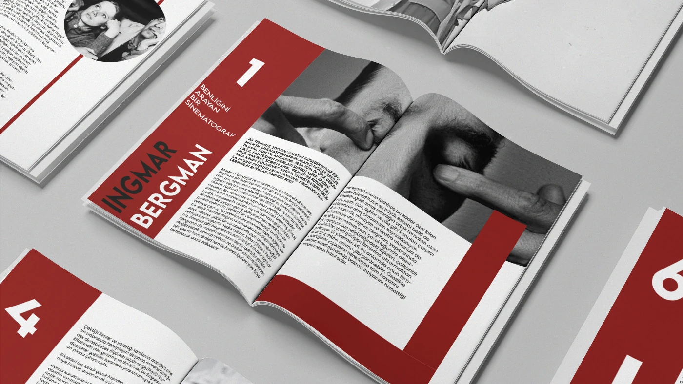 Cinemag dergi iç sayfa tasarımı