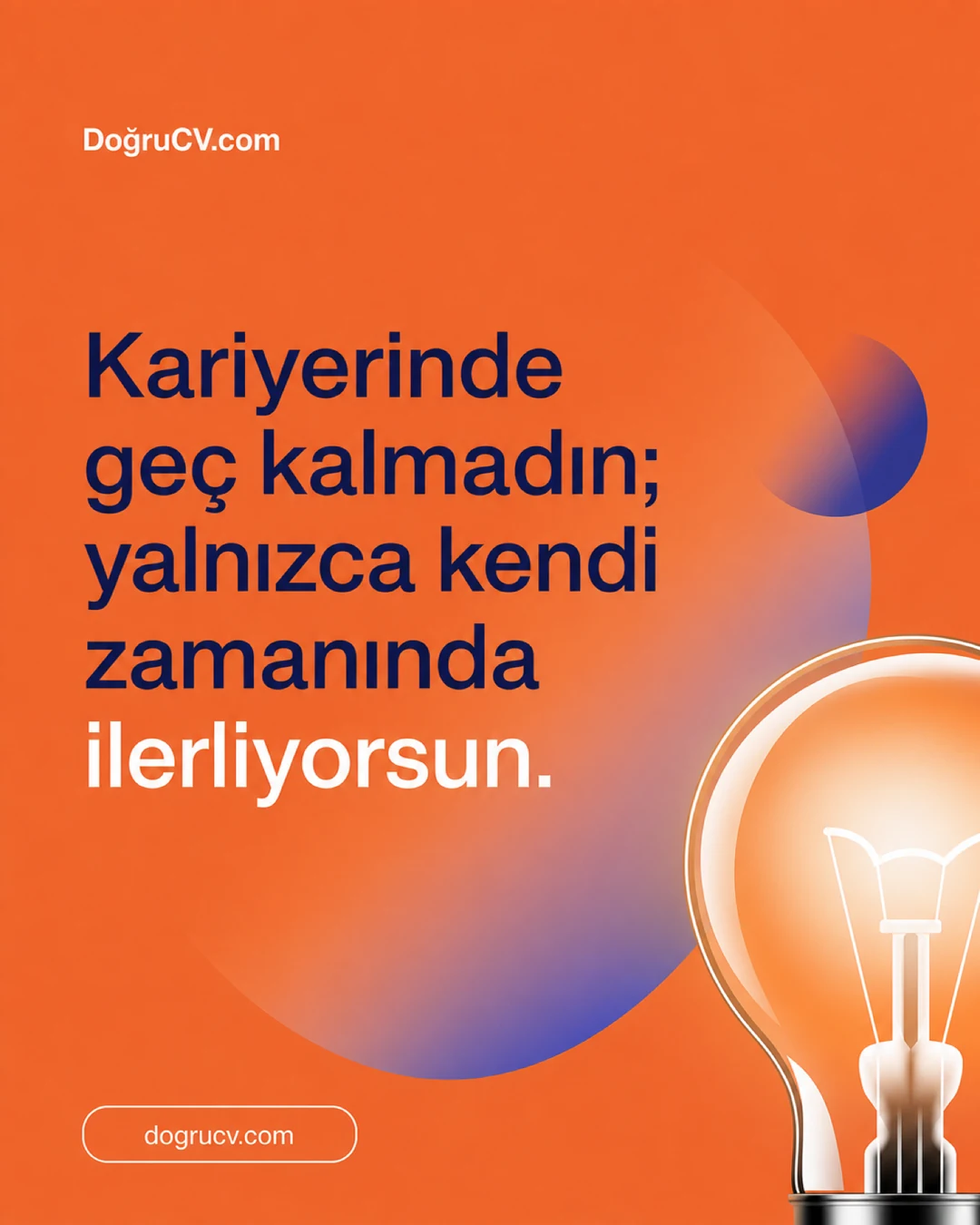 DoğruCV kariyer motivasyonu sosyal medya paylaşımı