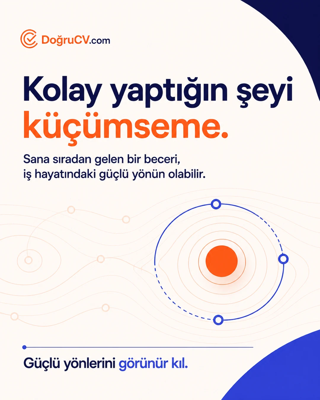 DoğruCV güçlü yönlerini görünür kıl sosyal medya paylaşımı